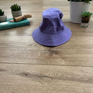 Purple bucket hat